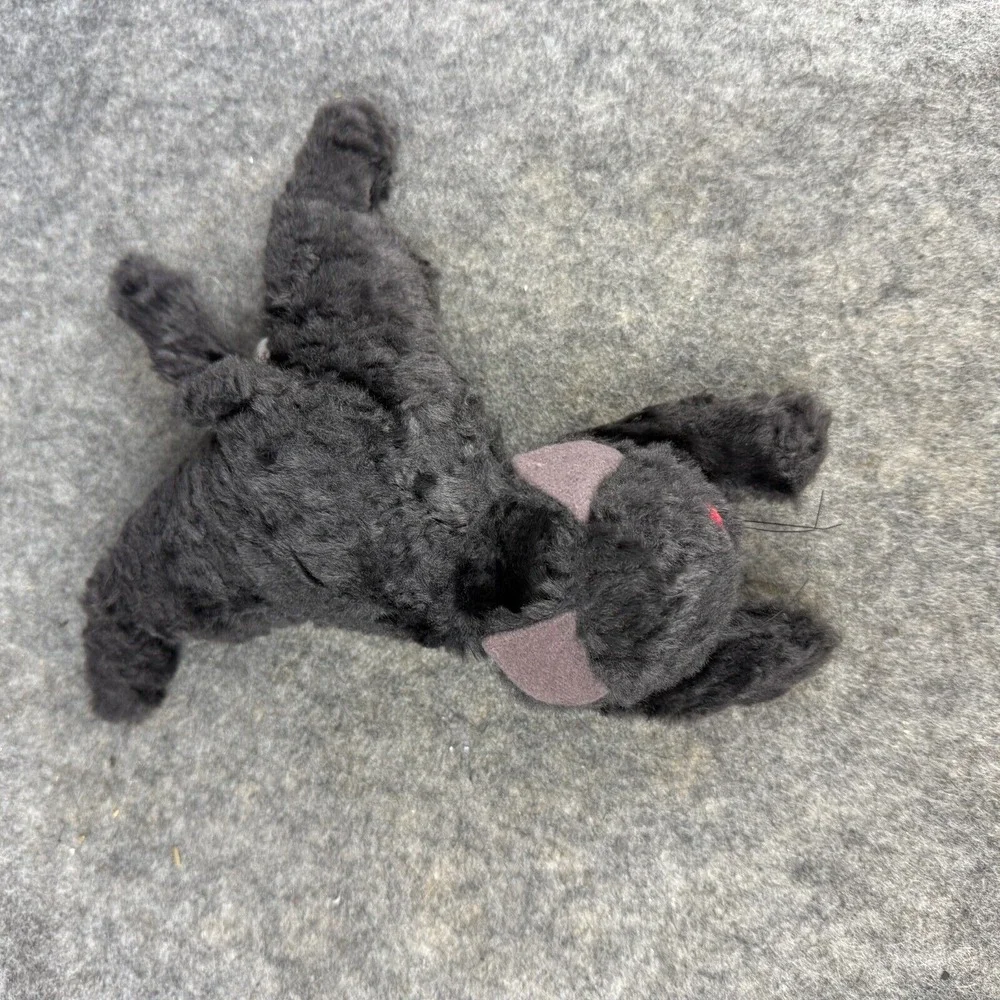 Pomely Naito Design Black‎ Kitty Cat Plush Sewn Face Stuffed Animal RARE